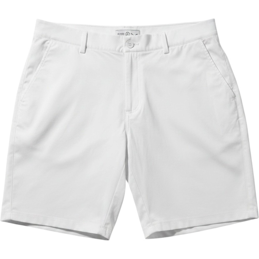 Redvanly Mens White Golf Shorts Performance Stretch Tree Crest Logo XL